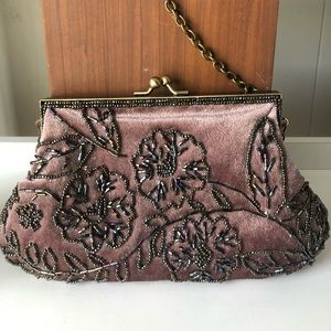 Beaded lilac bag